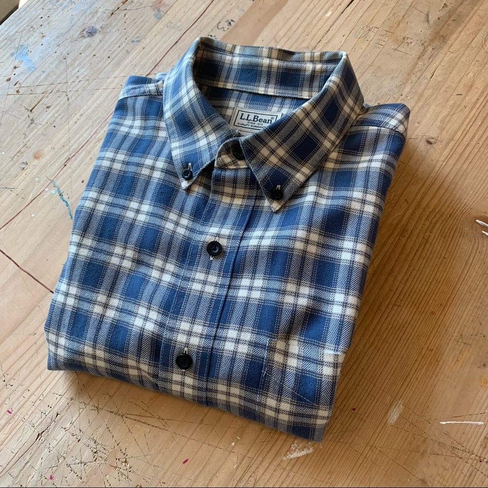 L.L. Bean long sleeve flannel shirt tall